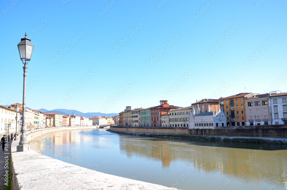 Obraz premium Rio Arno in Pisa