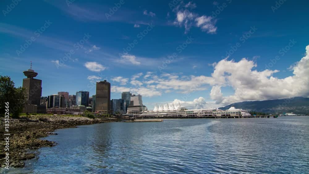 Time Lapse of Cloudy afternoon in Vancouver downtown Time Lapse of Cloudy afternoon in Vancouver downtown