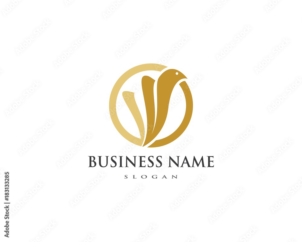 Fototapeta premium Bird Dove Logo Template