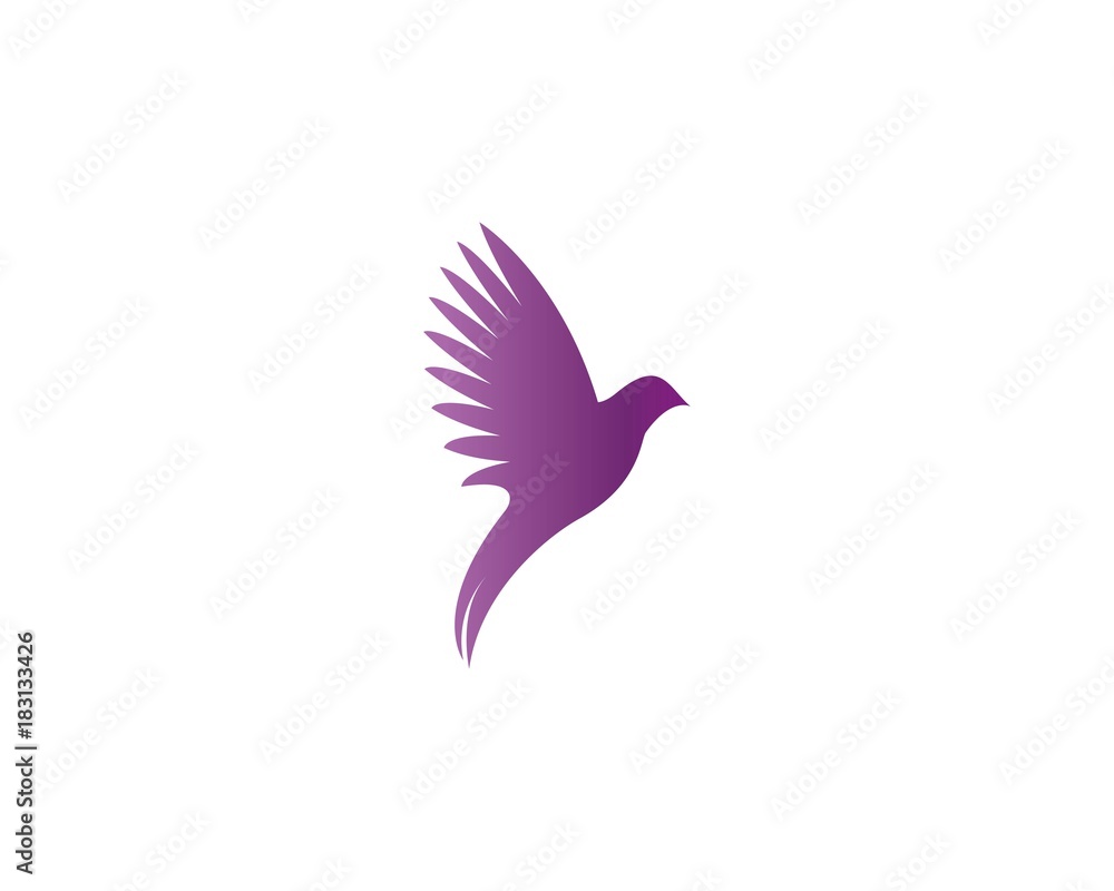 Fototapeta premium Bird Dove Logo Template