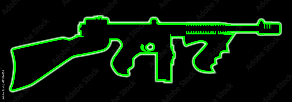 Neon Tommy Gun