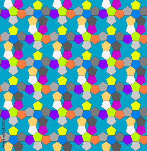 Seamless Colorful Geometric Pattern