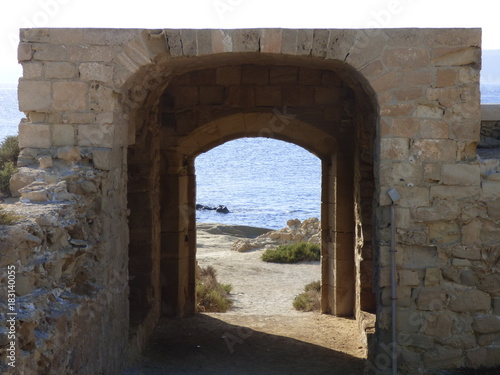 Isla de Tabarca en Santa Pola  isla del mar Mediterr  neo  a unos 22 km de Alicante  Comunidad Valenciana  Espa  a 