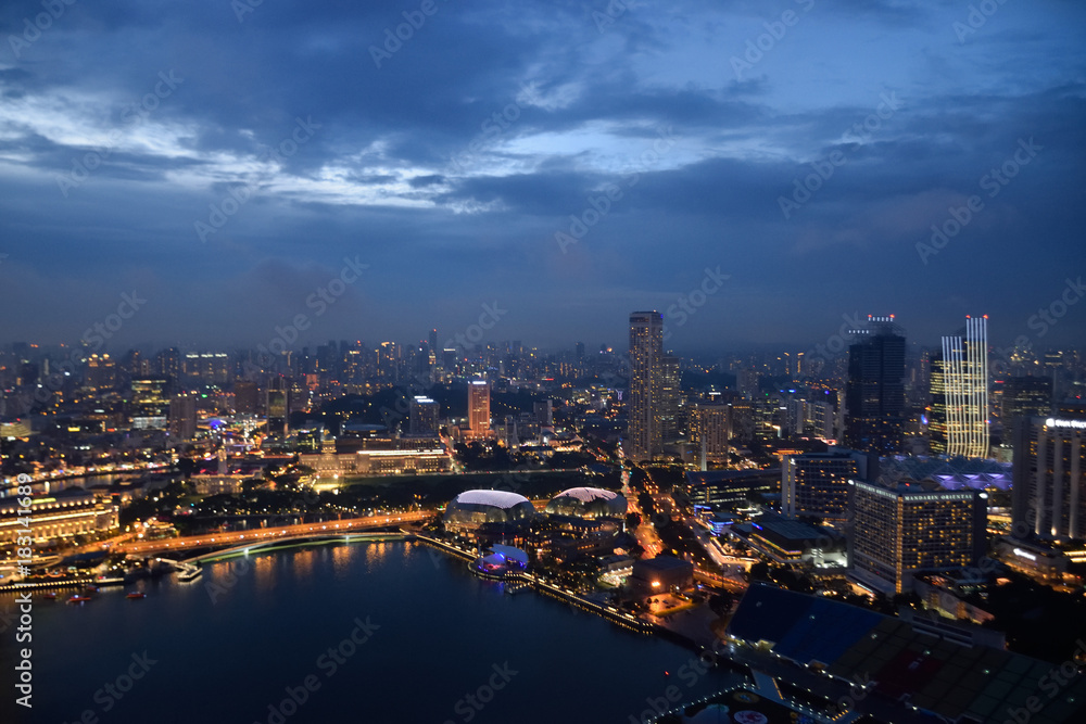 シンガポールの夜景