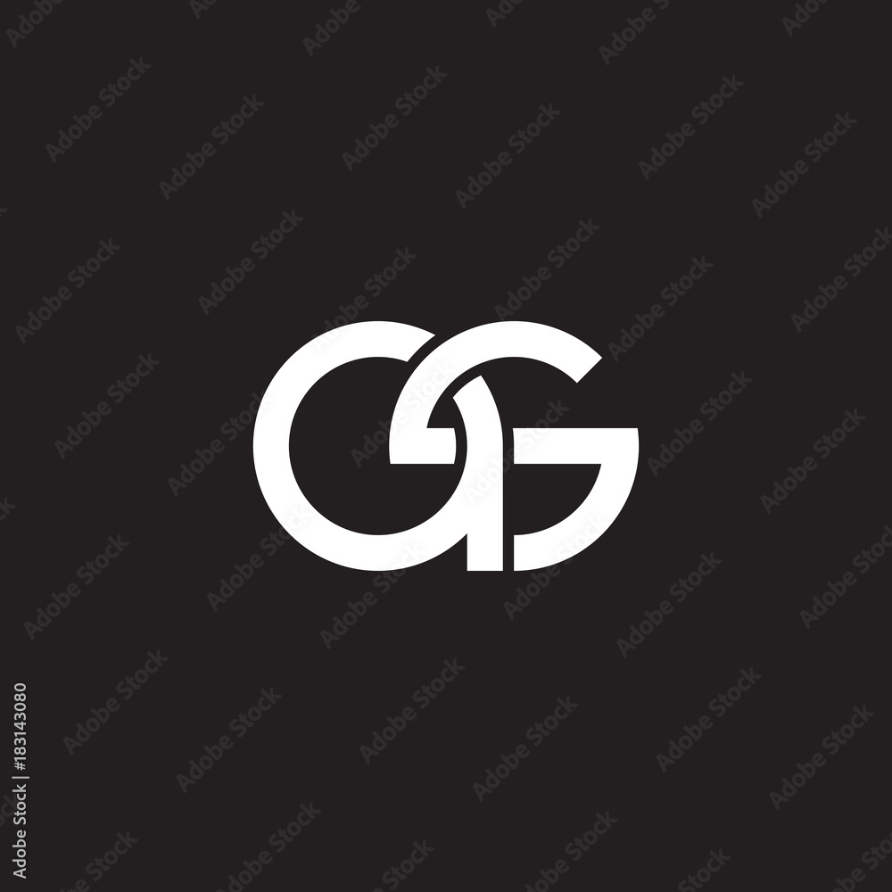 Initial lowercase letter as, overlapping circle interlock logo, white color on black background Initial lowercase letter as, overlapping circle interlock logo, white color on black background