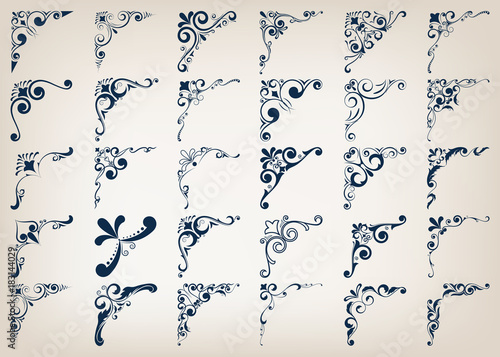30 of corners design elements