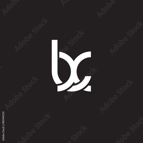 Initial lowercase letter lx, overlapping circle interlock logo, white color on black background