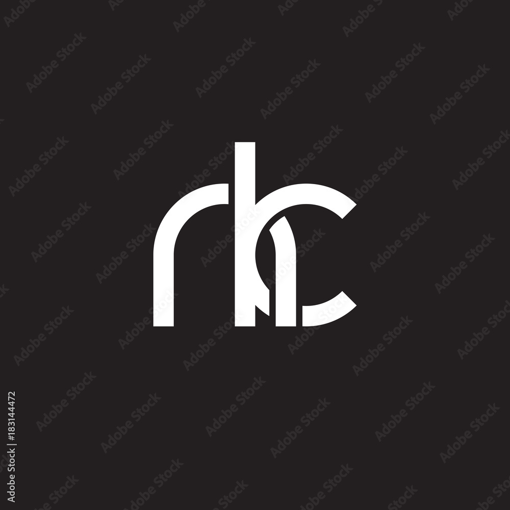 Initial lowercase letter nk, overlapping circle interlock logo, white