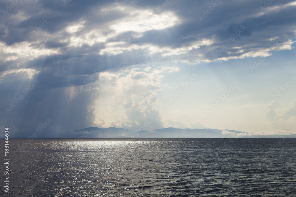 Day sea landscape