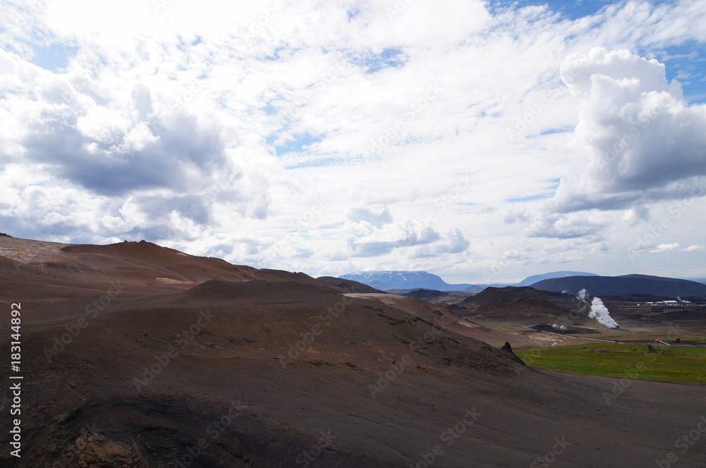 Geothermal Power Station near Lake Myvatn, Iceland Geothermal Power Station near Lake Myvatn, Iceland