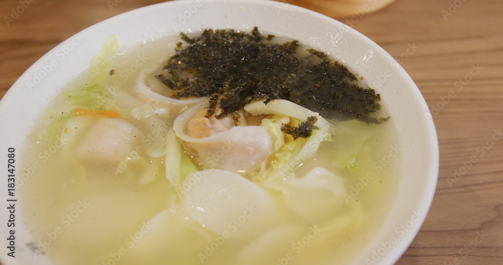 Korea rice cake soup Korea rice cake soup