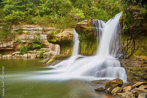 Fototapeta Naklejka Na Ścianę i Meble -  Cataract Falls Waterfalls on Rocks