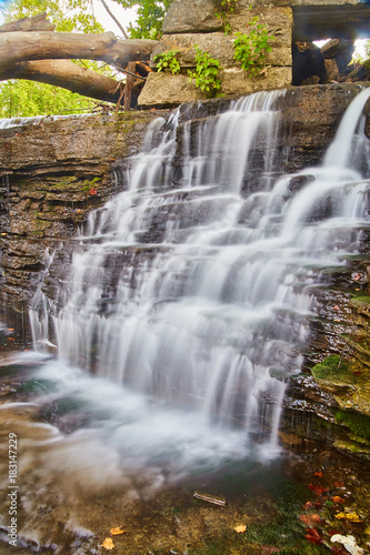 Fototapeta Naklejka Na Ścianę i Meble -  Cataract Falls Waterfalls on Rocks