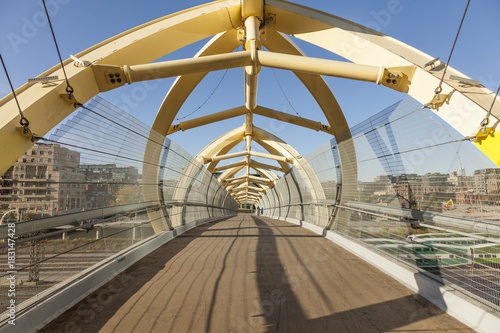 Canvas Print Puente de Luz Bridge in Toronto, Canada