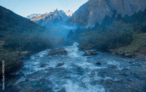 Everest  s Eastern face river