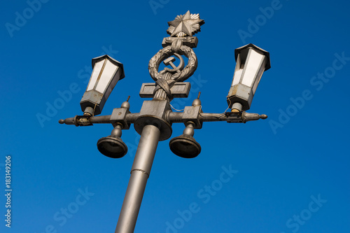 The Soviet empire. An ancient streetlight.