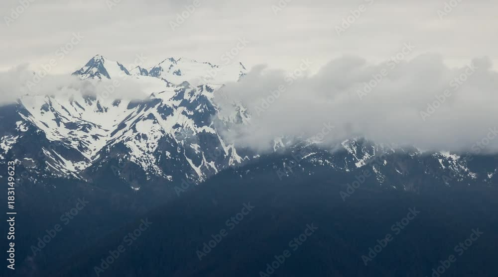Cloud and fog at Hurricane Ridge, Olympic National Park, Washington state, United States Cloud and fog at Hurricane Ridge, Olympic National Park, Washington state, United States