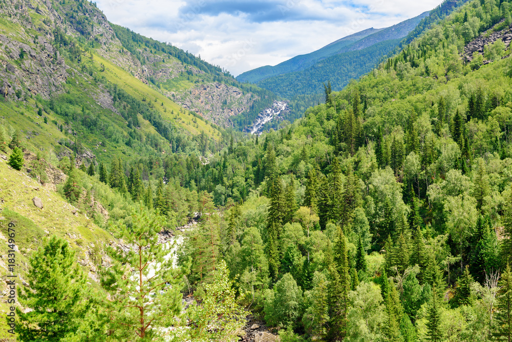 Valley of Chulcha river. Altai Republic. Russia