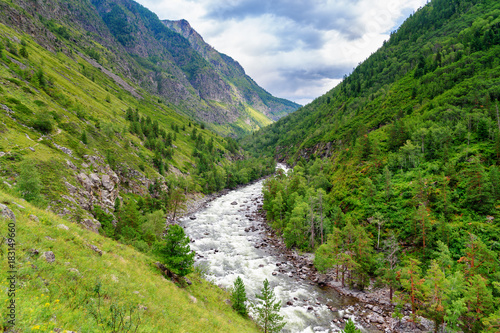 Valley of Chulcha river. Altai Republic. Russia