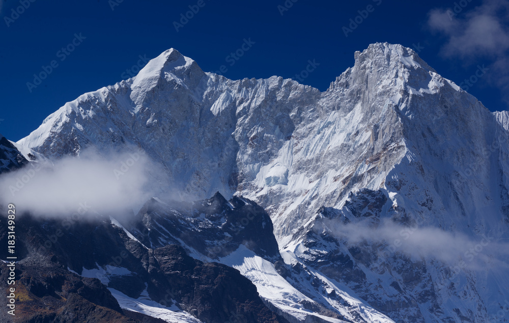 The peak of Everest’s eastern face