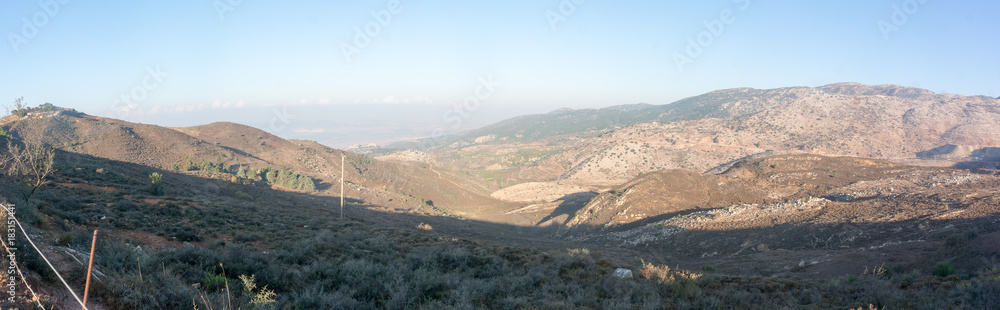 Hermon mountain panorama in Israel