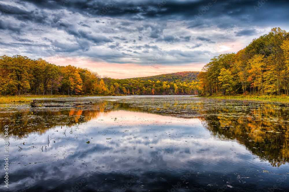 Fall foliage and colors, Seven Lakes, Upstate NY