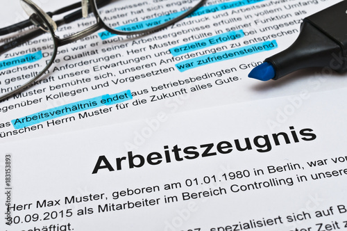 Arbeitszeugnis 