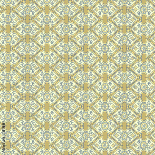 Islamic arabic indian motif, floral fabric seamless texture
