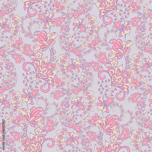 Seamless floral pattern. Vector background for textile design
