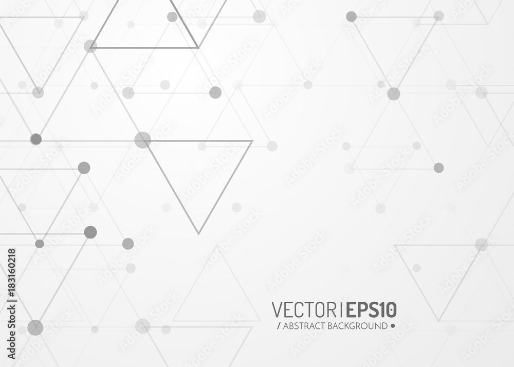 Technology background. Triangles with dots. Geometric pattern Technology background. Triangles with dots. Geometric pattern