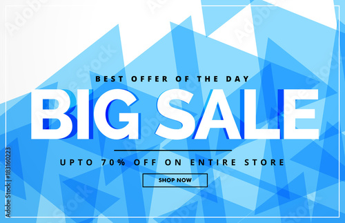 big same abstract voucher design template