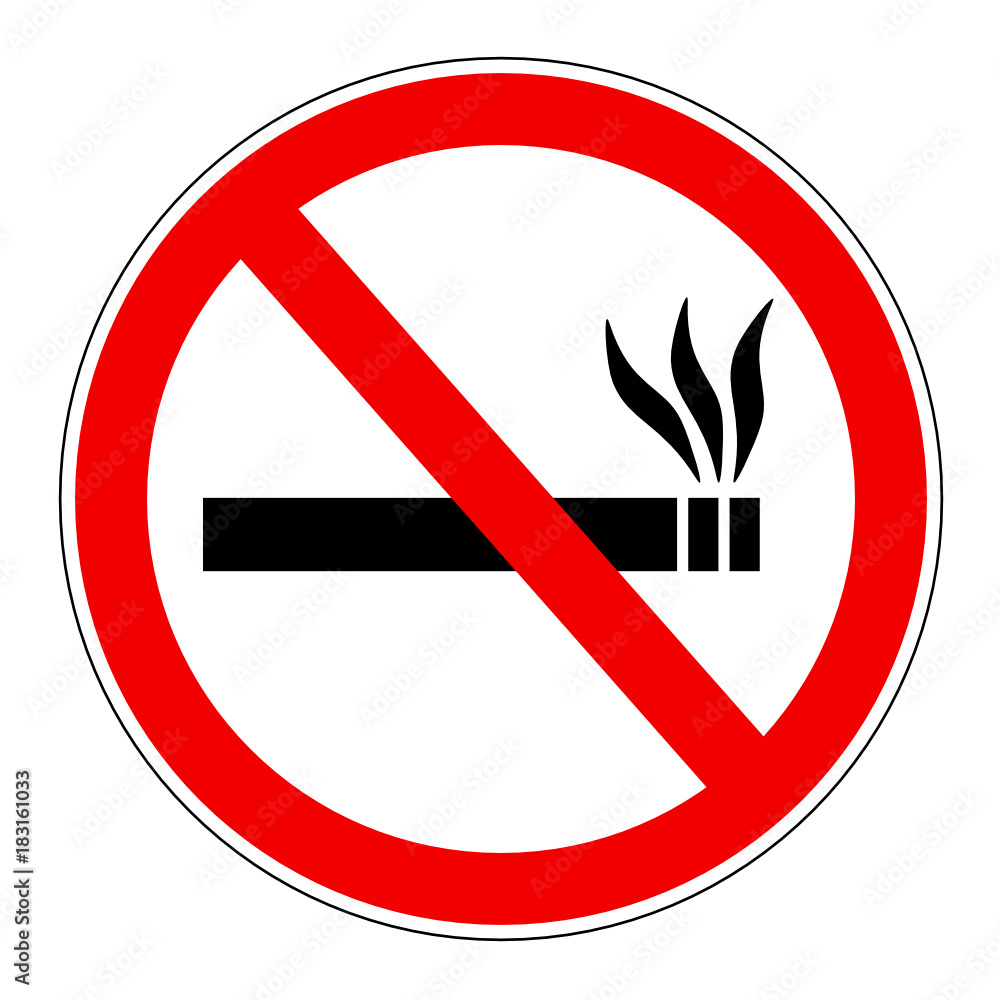 znak zakaz palenia