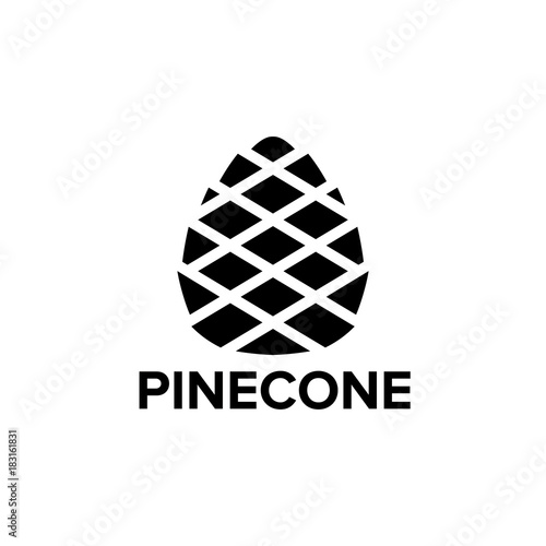 Pinecone logo design 