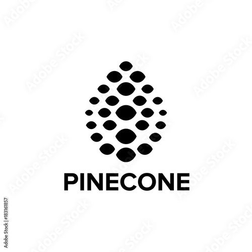 Pinecone logo design 