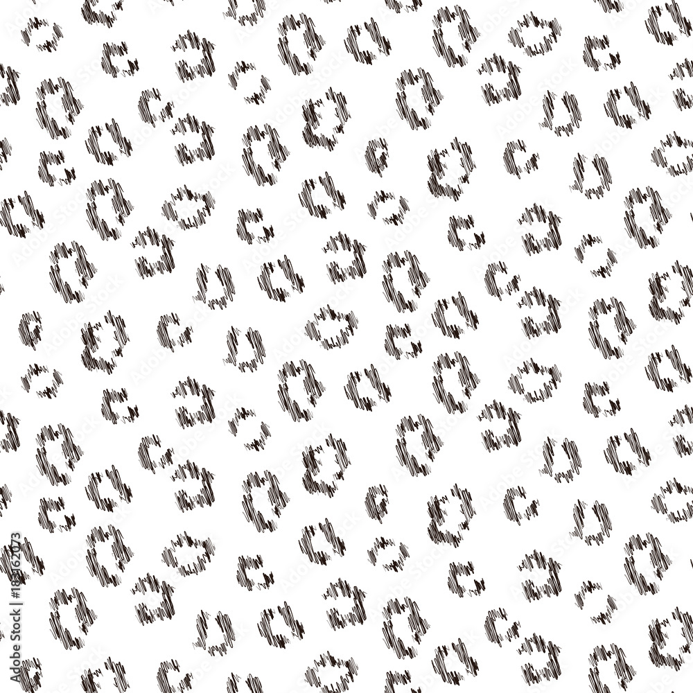 Cheetah scribbled texture seamless vector pattern. Animal skin texture. Cheetah scribbled texture seamless vector pattern. Animal skin texture.