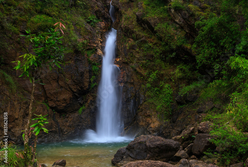 Jokkradin waterfall, Beautiful waterwall in nationalpark of Kanchanaburi province, ThaiLand.