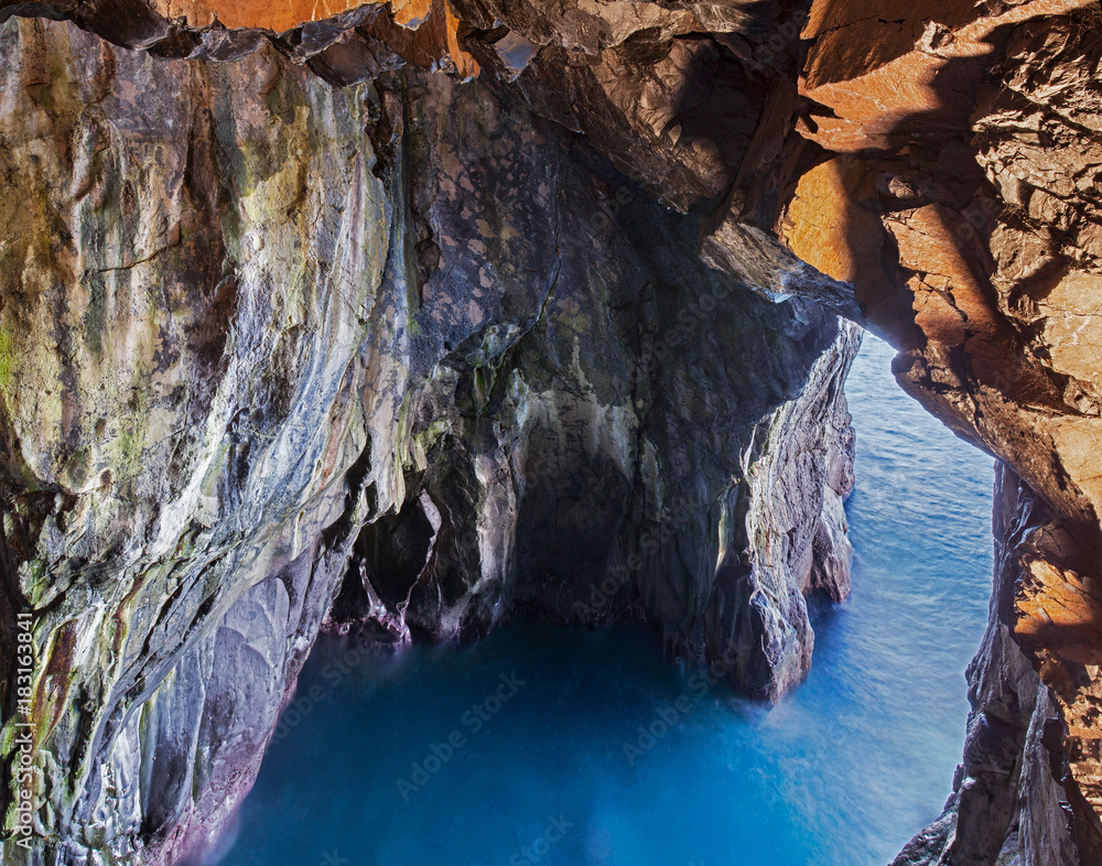 Sea grotto at the shore of Madeira