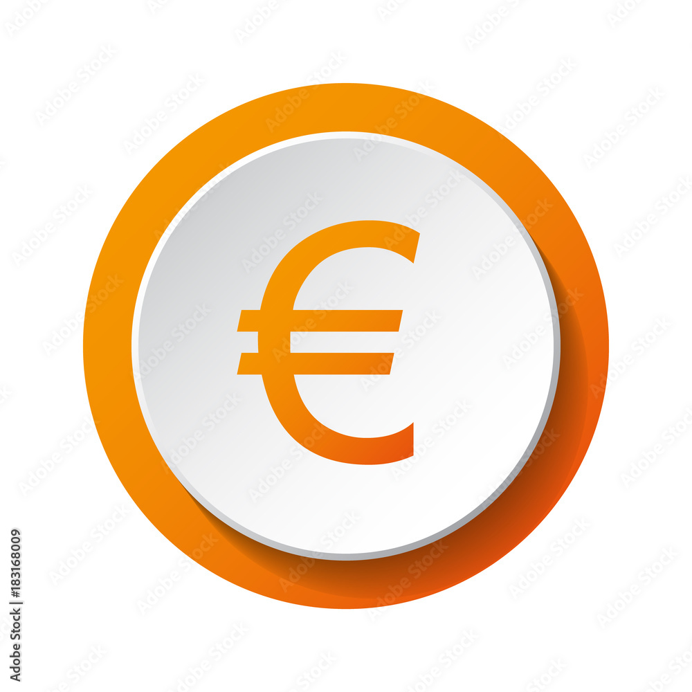 Euro symbol - 3d icon isolated on white background. Vector. Euro symbol - 3d icon isolated on white background. Vector.