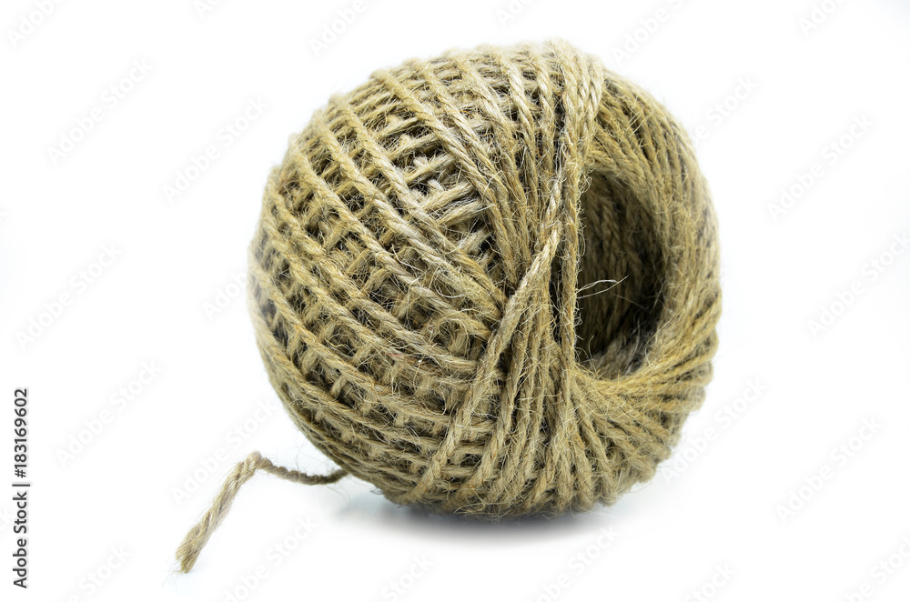 Linen string isolated Linen string isolated