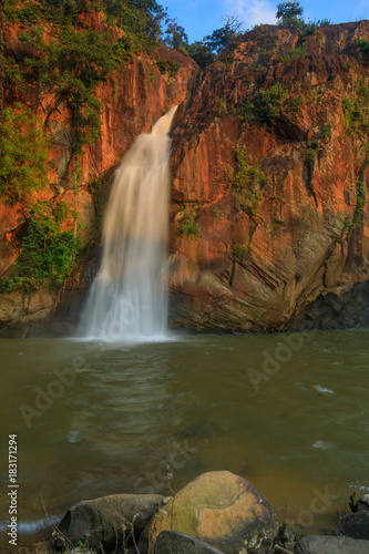 Chattrakan waterfall, Beautiful waterwall in Chattrakan nationalpark Pitsanulok province, ThaiLand.