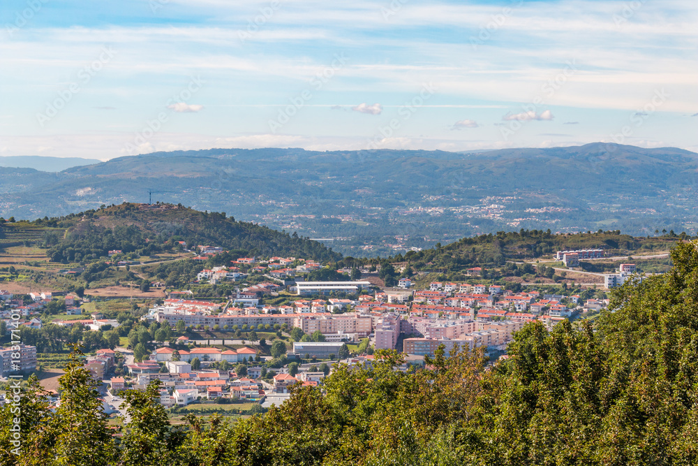 Centre Ville de Braga Portugal vue générale plan d'ensemble panorama