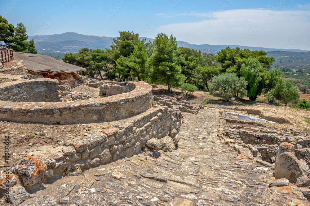 Archaeological site of Phaistos on Crete, Greece