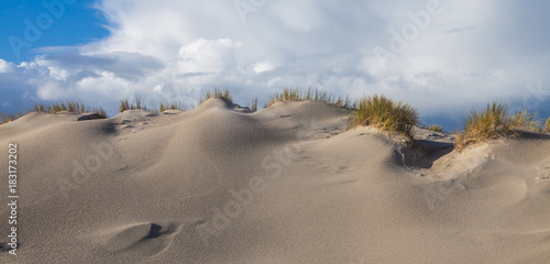 Fototapeta Naklejka Na Ścianę i Meble -  Wolkenformation über einer Sanddüne