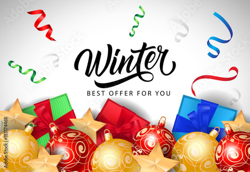Winter Best Offer Lettering
