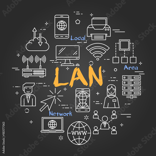 Chalk board concept - LAN