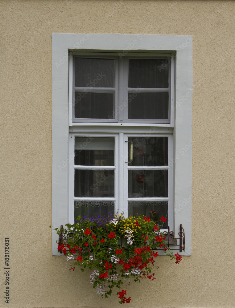 vintage windows in the wall