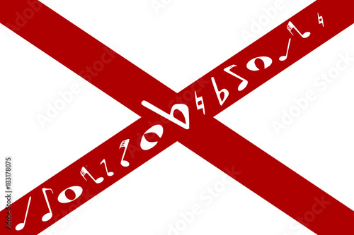 Musical Alabama Sate Flag