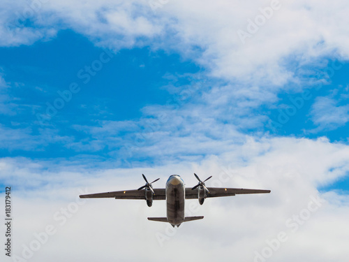 airplane takes off from airport