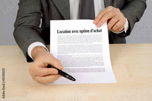 Contrat de location avec option d'achat