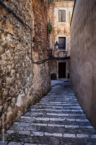 Fototapeta Naklejka Na Ścianę i Meble -  Old Jewish Quarter in Girona City